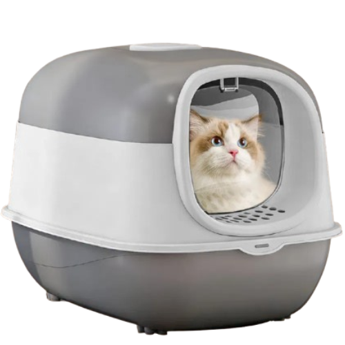 Covered Cat Litter Box - Enclosed Litter Tray for Cats