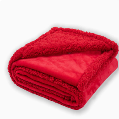 Ultra-Thick Sherpa & Flannel Pet Blanket | Soft Cozy Dog & Cat Blanket