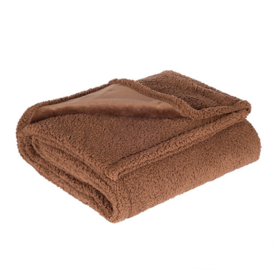 Ultra-Thick Sherpa & Flannel Pet Blanket | Soft Cozy Dog & Cat Blanket