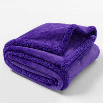 Ultra-Thick Sherpa & Flannel Pet Blanket | Soft Cozy Dog & Cat Blanket