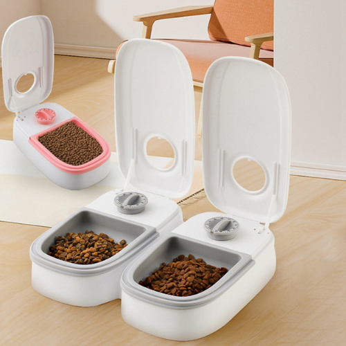 2-in-1 Gravity Pet Feeder & Water Dispenser - Automatic Cat & Dog Food Bowl