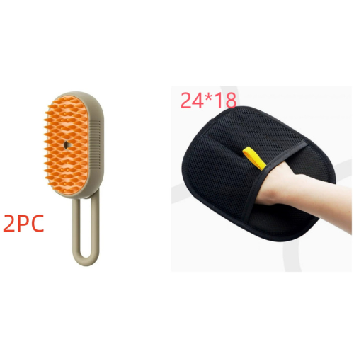3-in-1 Steam Pet Grooming Brush - USB Rechargeable Cat & Dog Hair Removal Comb