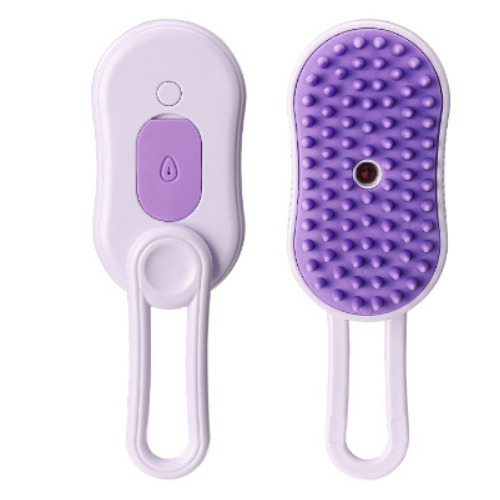 3-in-1 Steam Pet Grooming Brush - USB Rechargeable Cat & Dog Hair Removal Comb