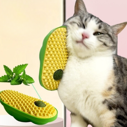 Cat Self-Service Scratching Toy | Interactive Grooming & Massage Brush for Indoor Cats