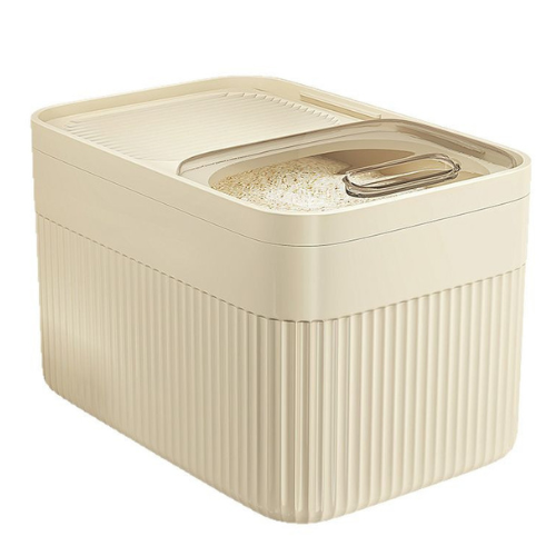 Airtight Pet Food Storage Container with Measuring Cup - Dog & Cat Food Container